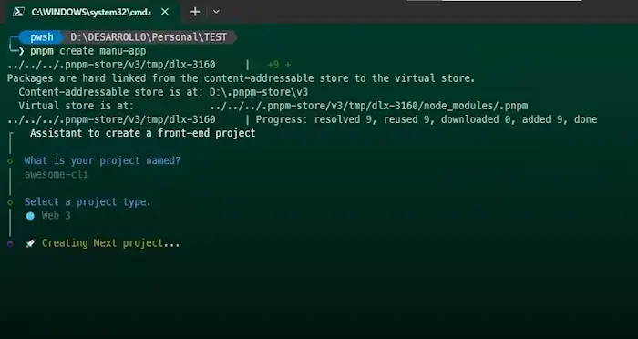 Create-manu-app | npm CLI package