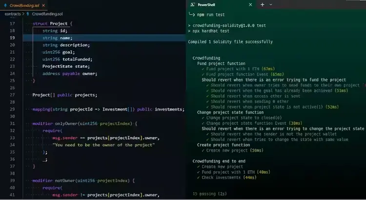 Crowdfunding Smart Contract | Platzi Course